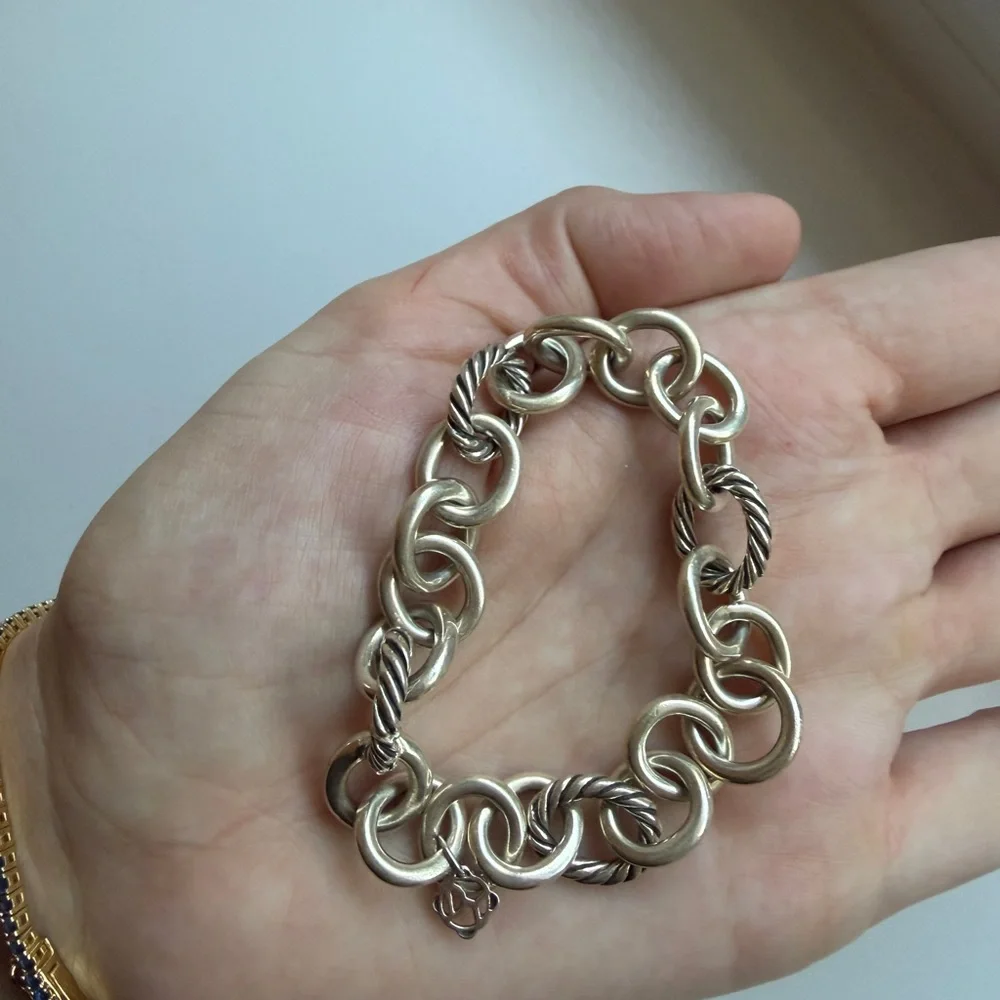 David Yurman chain link bracelet - Picture 2 of 2